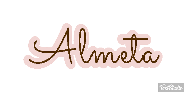 Almeta Text effect