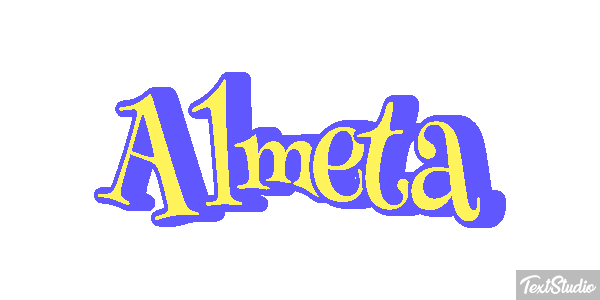 Almeta Text effect