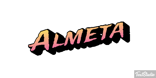Almeta Text effect