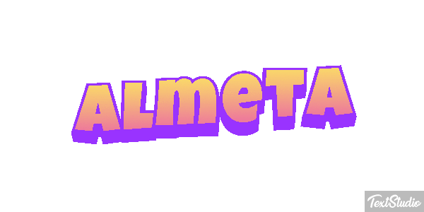 Almeta Text effect