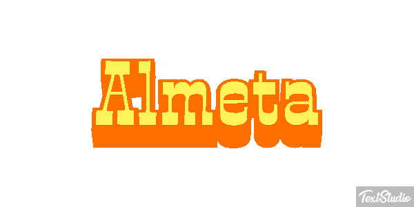 Almeta Text effect