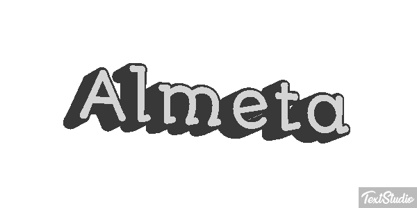 Almeta Text effect