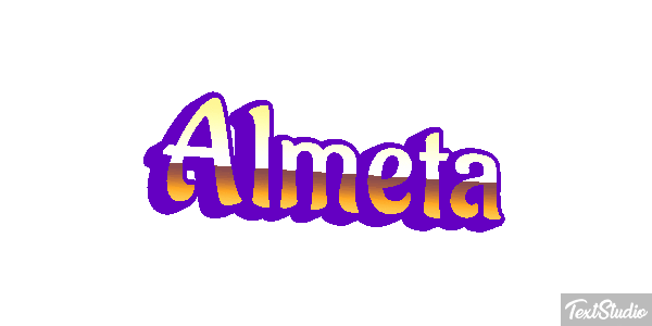 Almeta Text effect
