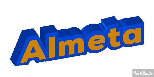 Almeta Text effect