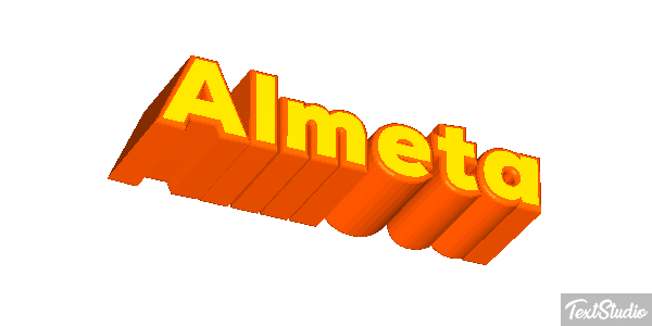 Almeta Text effect
