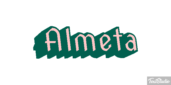Almeta Text effect
