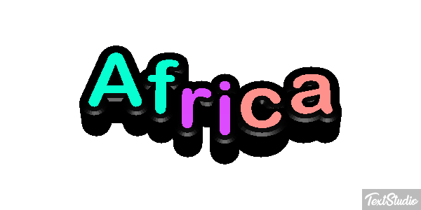 Africa Texteffekt