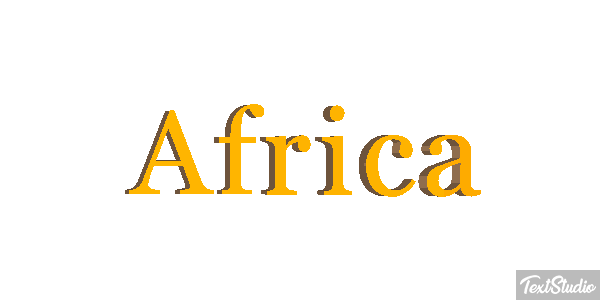 Africa Texteffekt
