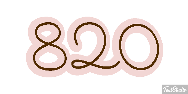 820 Текстовый эффект