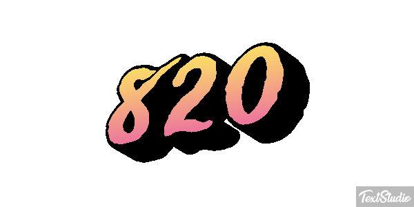 820 Текстовый эффект
