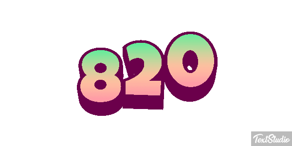 820 Текстовый эффект