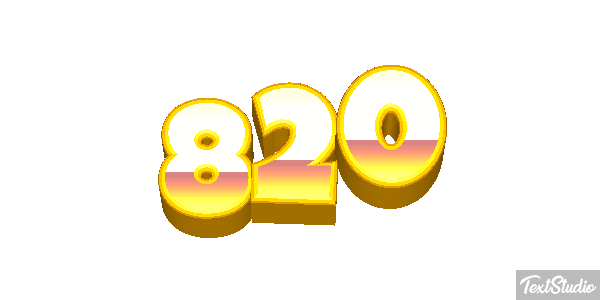 820 Текстовый эффект