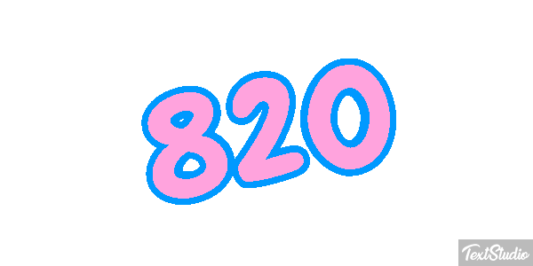 820 Текстовый эффект