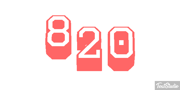 820 Текстовый эффект