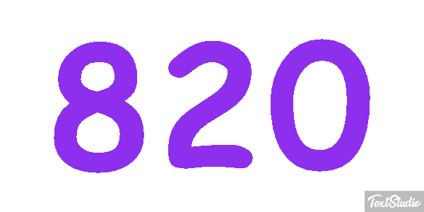 820 Текстовый эффект