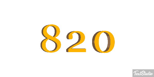 820 Текстовый эффект
