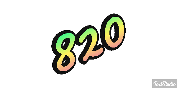 820 Текстовый эффект