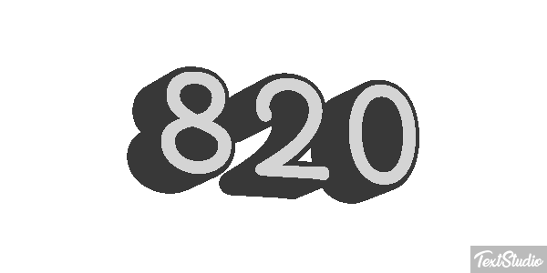 820 Текстовый эффект