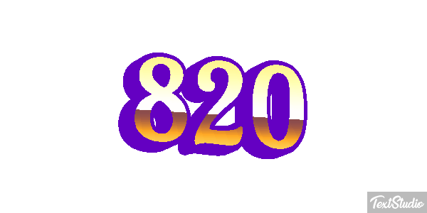 820 Текстовый эффект