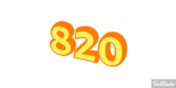 820 Текстовый эффект