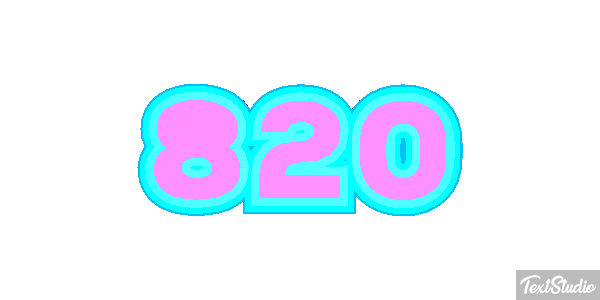 820 Текстовый эффект