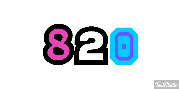 820 Текстовый эффект