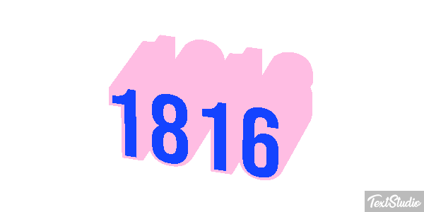1816 Text effect
