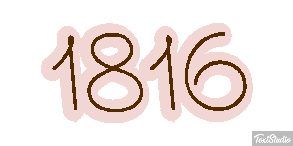 1816 Text effect