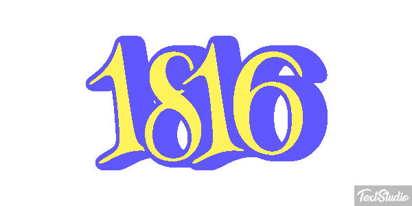 1816 Text effect