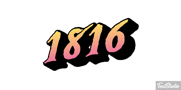 1816 Text effect