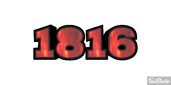 1816 Text effect