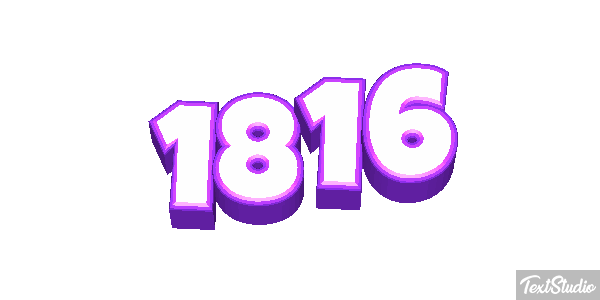 1816 Text effect