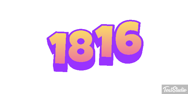 1816 Text effect
