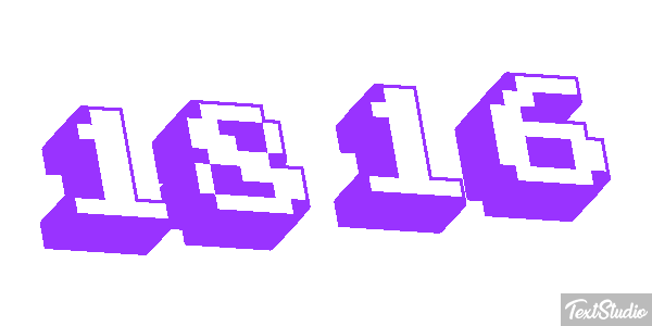 1816 Text effect