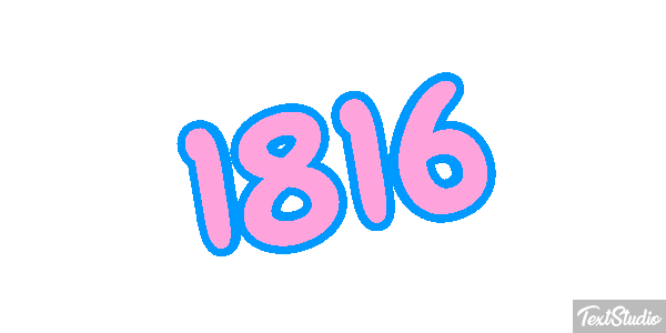 1816 Text effect
