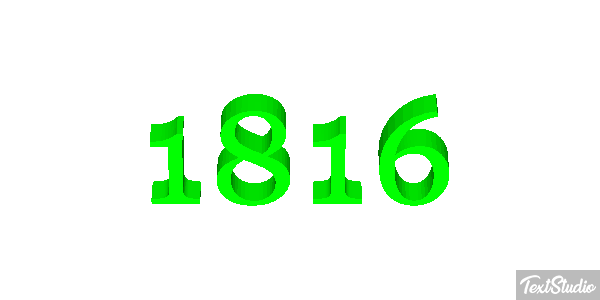 1816 Text effect