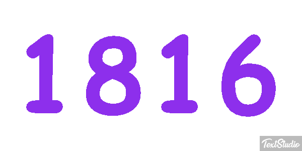 1816 Text effect