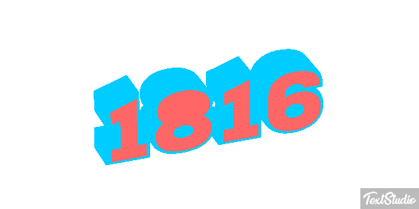 1816 Text effect