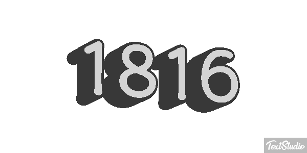 1816 Text effect
