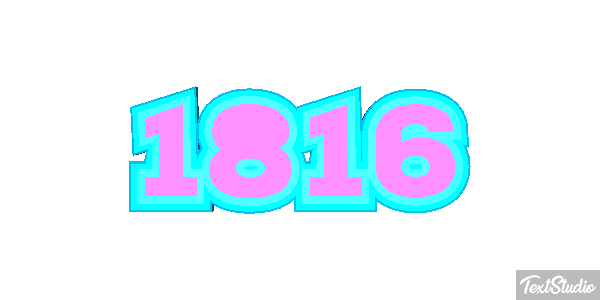 1816 Text effect