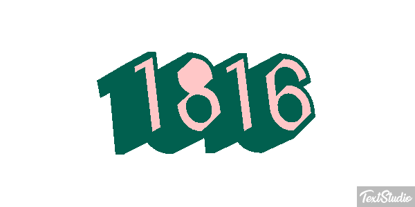 1816 Text effect