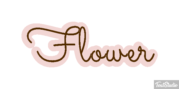 Flower Effetto testo