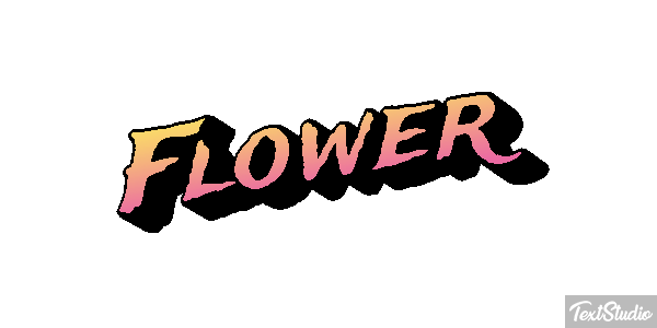 Flower Effetto testo