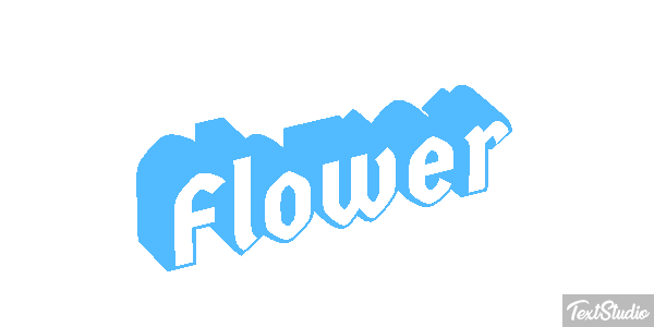 Flower Effetto testo