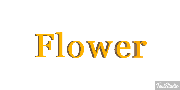 Flower Effetto testo