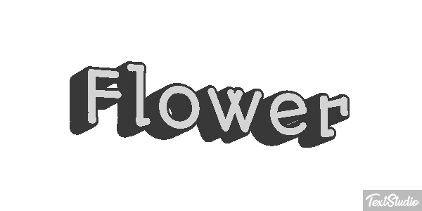 Flower Effetto testo