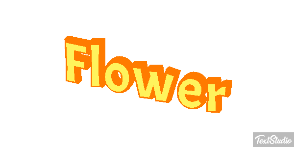 Flower Effetto testo