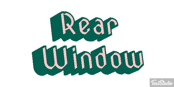 Rear Window Efeito do texto