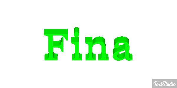 Fina テキスト効果
