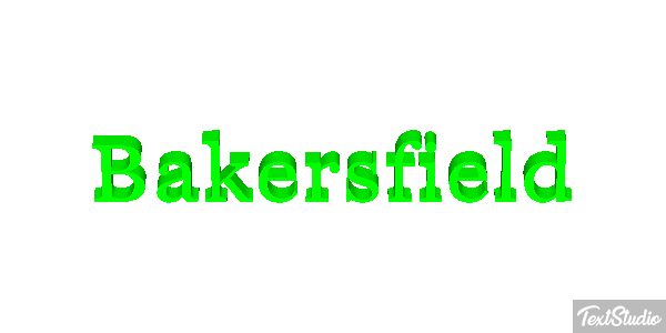Bakersfield Texteffekt